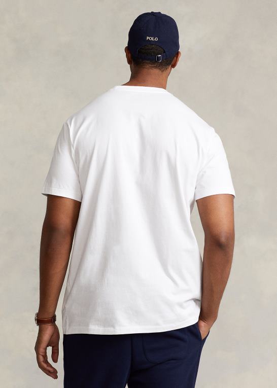hvid Mænd Ralph Lauren jersey t-shirt med rund hals Z426B8708
