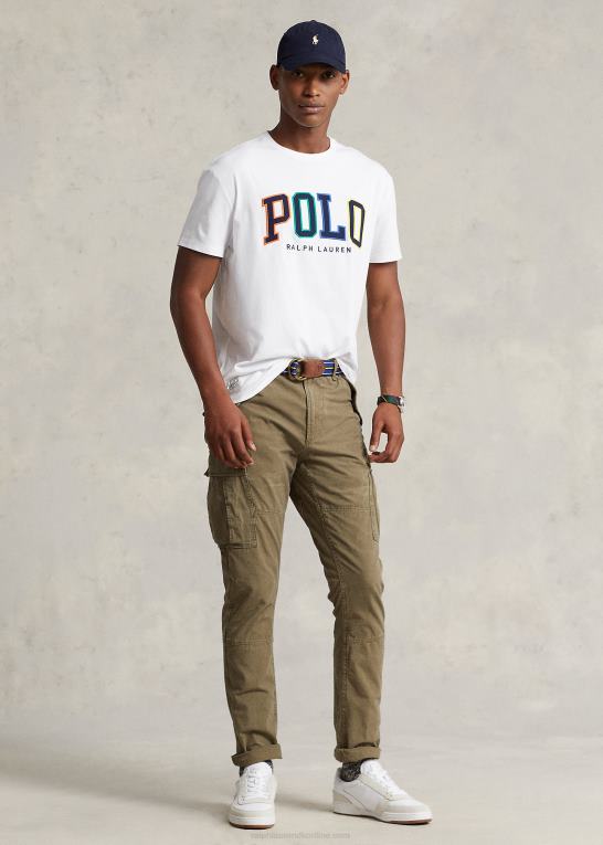 hvid Mænd Ralph Lauren klassisk pasform logo jersey t-shirt Z426B424