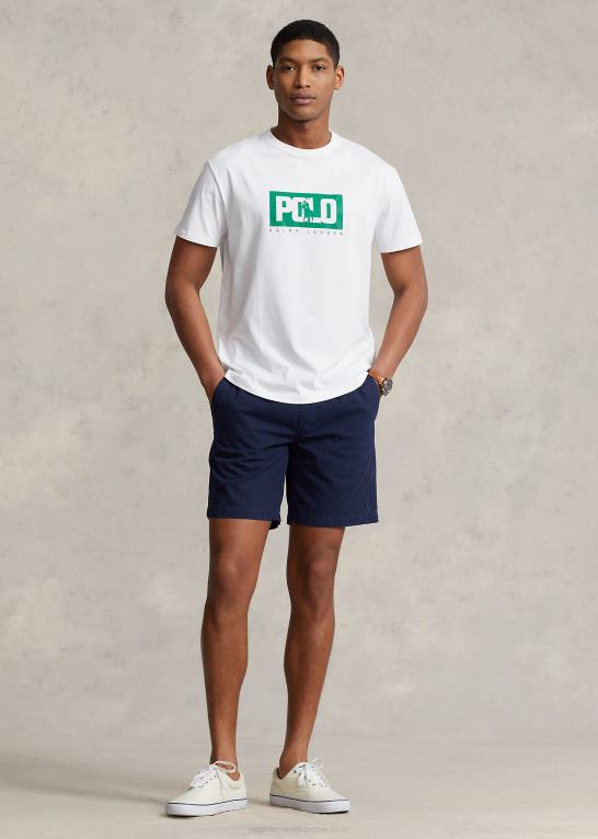 hvid Mænd Ralph Lauren klassisk pasform logo jersey t-shirt Z426B502