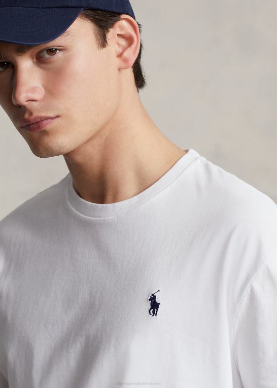 hvid Mænd Ralph Lauren klassisk pasform logo jersey t-shirt Z426B866