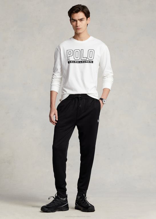 hvid Mænd Ralph Lauren klassisk pasform logojersey t-shirt med rund hals Z426B8500