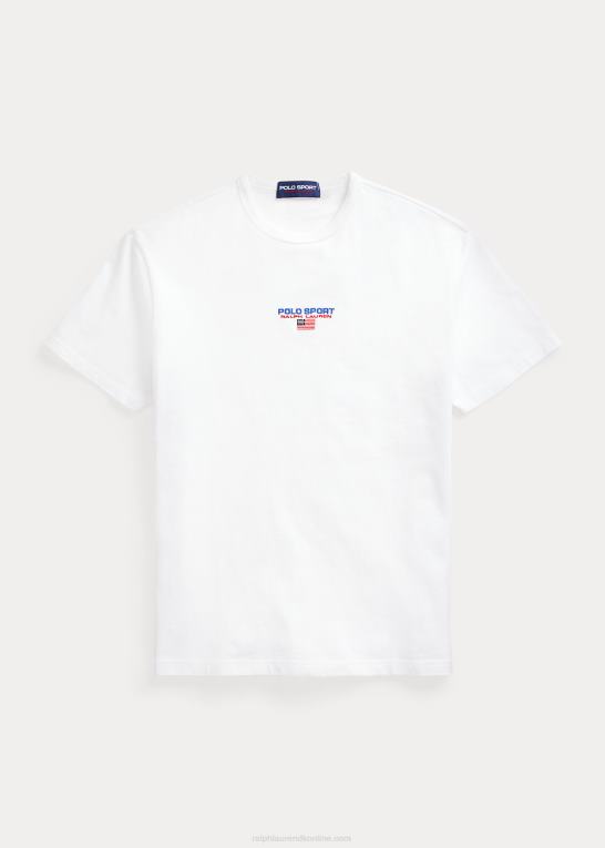 hvid Mænd Ralph Lauren klassisk pasform polo sport jersey t-shirt Z426B544