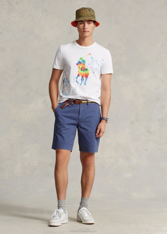 hvid Mænd Ralph Lauren klassisk pasform stor ponyjersey t-shirt Z426B885