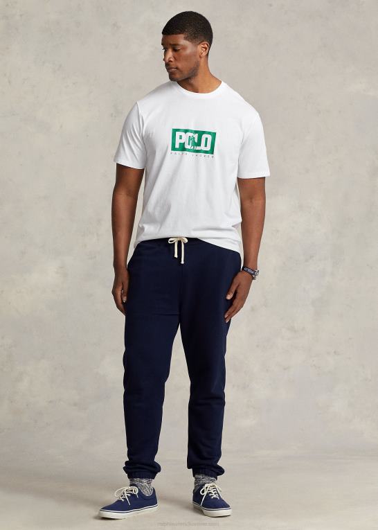 hvid Mænd Ralph Lauren logo jersey t-shirt Z426B1625