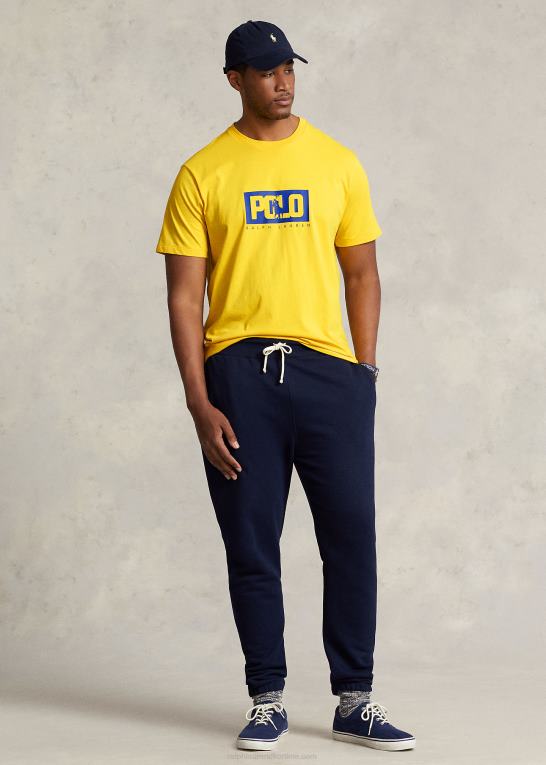 kanariegul Mænd Ralph Lauren logo jersey t-shirt Z426B1623