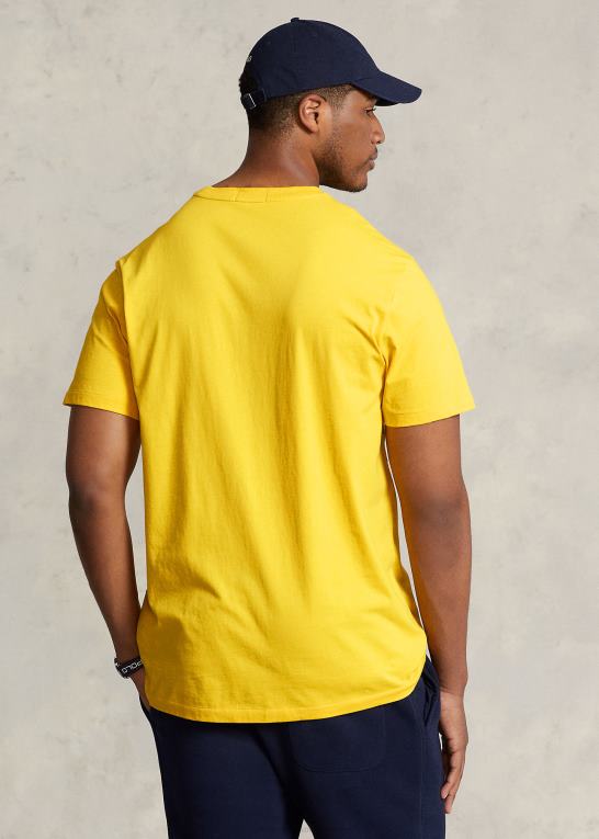 kanariegul Mænd Ralph Lauren logo jersey t-shirt Z426B1623