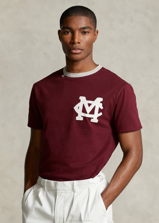 klassisk vin/lyng Mænd Ralph Lauren morehouse-kollektionen 2-i-1 t-shirt Z426B1175