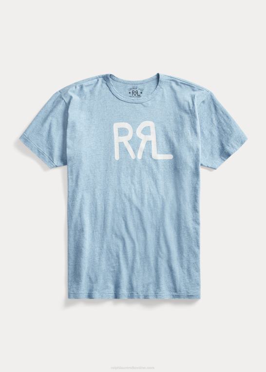 krrl054-lyng blå Mænd Ralph Lauren logo jersey t-shirt Z426B1695