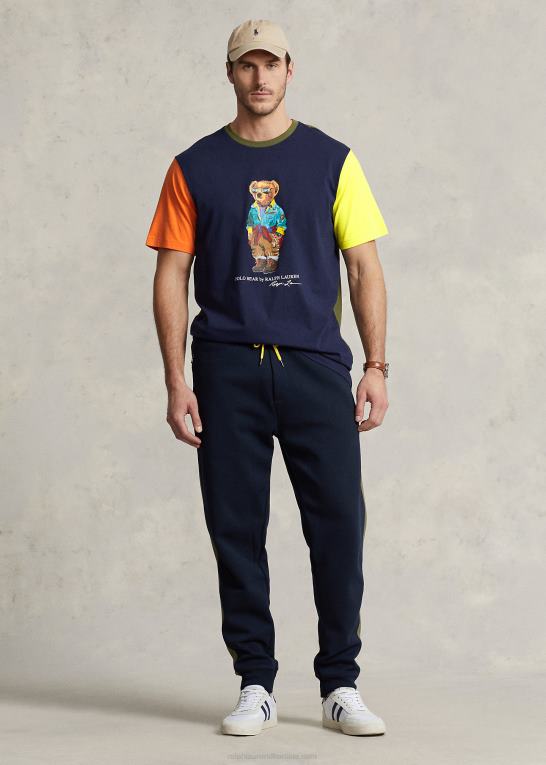 krydstogt flådebjørn Mænd Ralph Lauren polobjørn farveblokeret jersey t-shirt Z426B1328