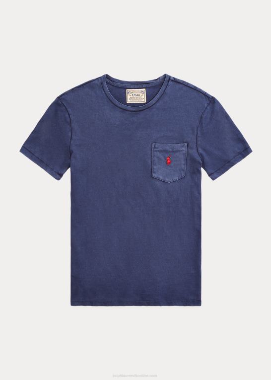 krydstogtflåde Mænd Ralph Lauren brugerdefineret slim fit jersey lomme t-shirt Z426B311