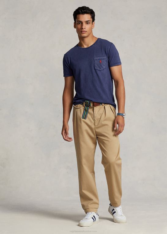 krydstogtflåde Mænd Ralph Lauren brugerdefineret slim fit jersey lomme t-shirt Z426B311