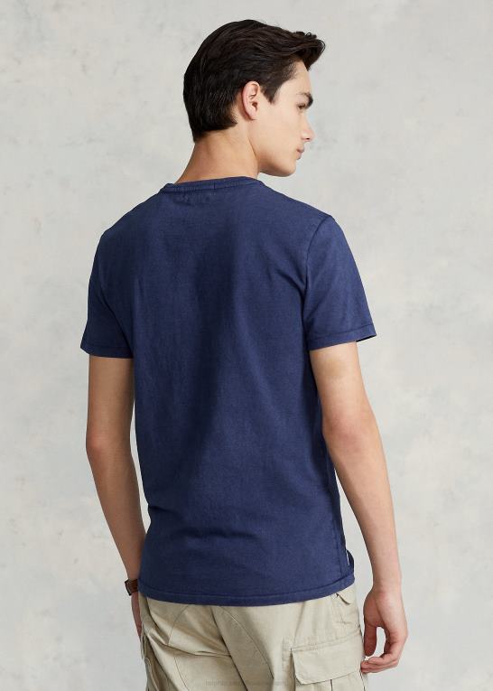 krydstogtflåde Mænd Ralph Lauren brugerdefineret slim fit jersey lomme t-shirt Z426B345