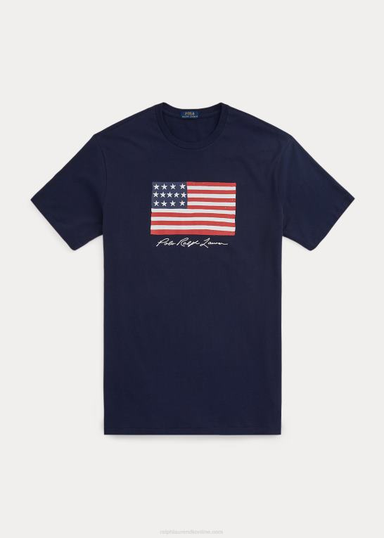 krydstogtflåde Mænd Ralph Lauren flag jersey t-shirt Z426B1465