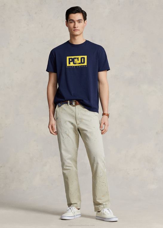 krydstogtflåde Mænd Ralph Lauren klassisk pasform logo jersey t-shirt Z426B500