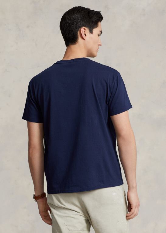 krydstogtflåde Mænd Ralph Lauren klassisk pasform logo jersey t-shirt Z426B500