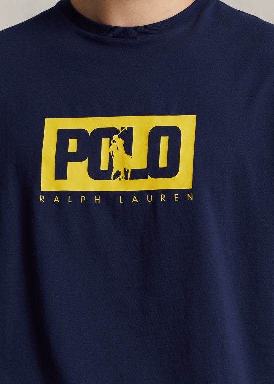 krydstogtflåde Mænd Ralph Lauren klassisk pasform logo jersey t-shirt Z426B500