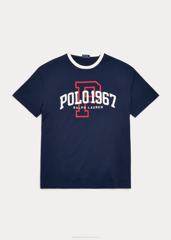 krydstogtflåde Mænd Ralph Lauren klassisk pasform logo jersey t-shirt Z426B726