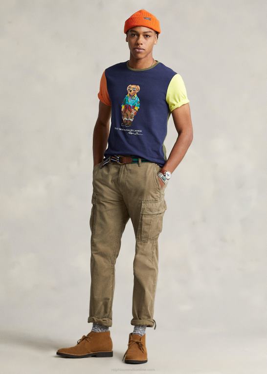 krydstogtflåde Mænd Ralph Lauren klassisk pasform polo bear jersey t-shirt Z426B326