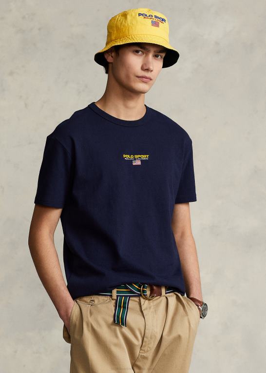 krydstogtflåde Mænd Ralph Lauren klassisk pasform polo sport jersey t-shirt Z426B545
