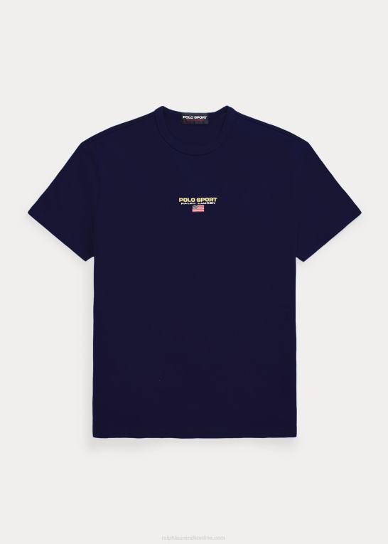 krydstogtflåde Mænd Ralph Lauren klassisk pasform polo sport jersey t-shirt Z426B545