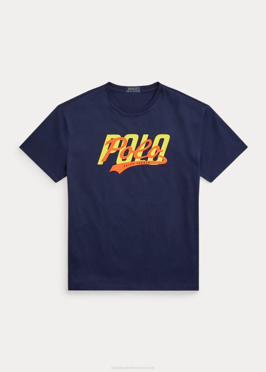 krydstogtflåde Mænd Ralph Lauren klassisk pasform stablet-logo jersey t-shirt Z426B1057