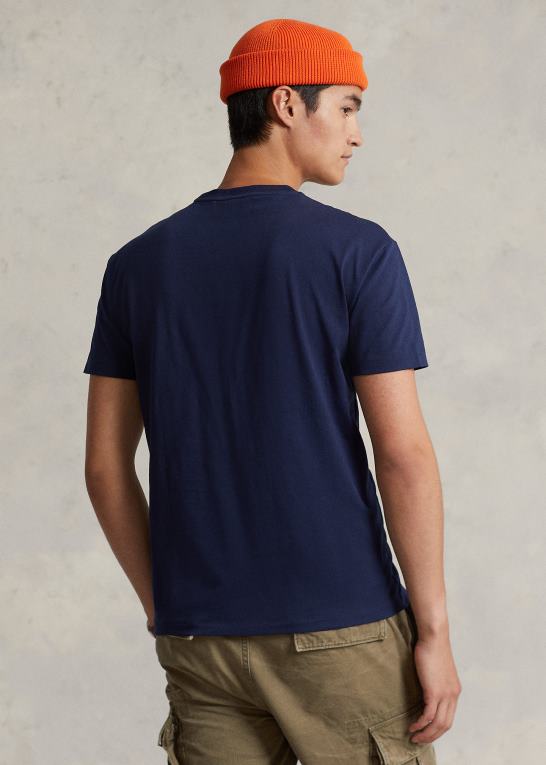 krydstogtflåde Mænd Ralph Lauren klassisk pasform stablet-logo jersey t-shirt Z426B1057