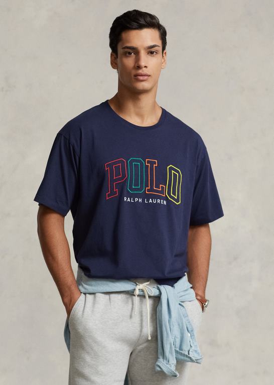 krydstogtflåde Mænd Ralph Lauren stor pasform logo jersey t-shirt Z426B658