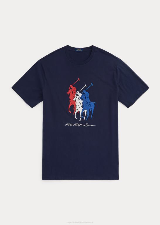 krydstogtflåde Mænd Ralph Lauren stor pony jersey t-shirt Z426B1477