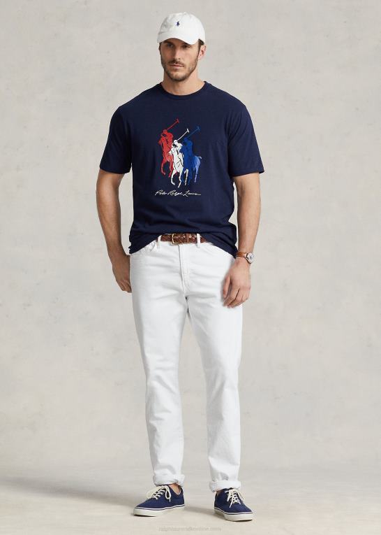 krydstogtflåde Mænd Ralph Lauren stor pony jersey t-shirt Z426B1477