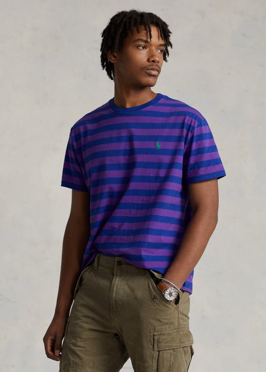 lilla kaktus Mænd Ralph Lauren klassisk pasform stribet jersey t-shirt Z426B377