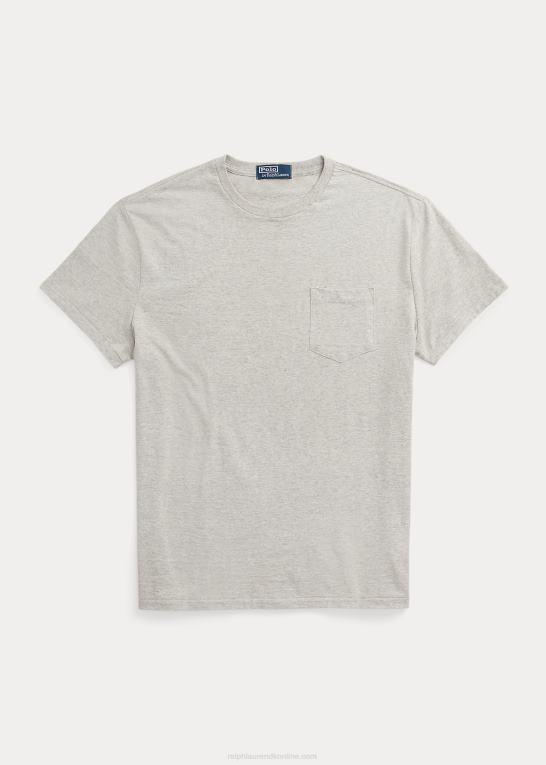 loftlyng Mænd Ralph Lauren klassisk pasform jersey lomme t-shirt Z426B943