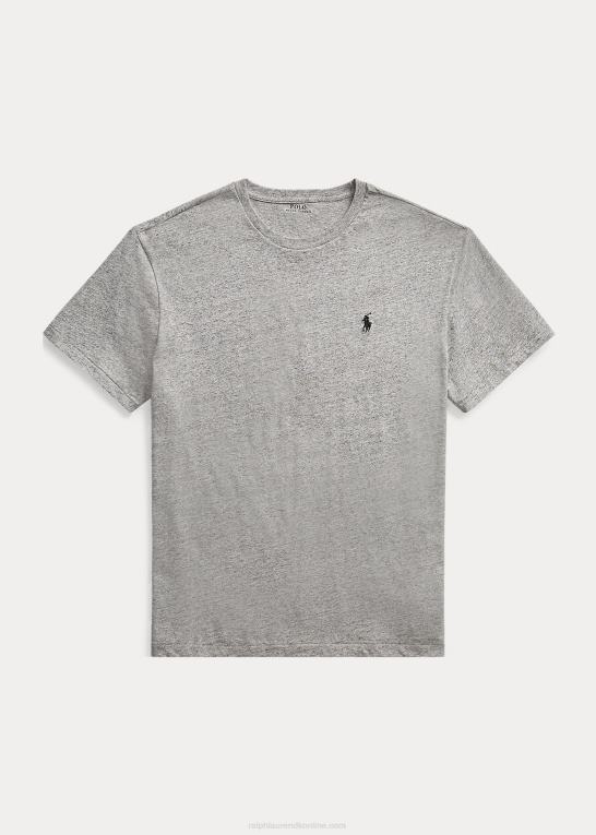 mørk vintage lyng Mænd Ralph Lauren jersey t-shirt med rund hals - alle passer Z426B159