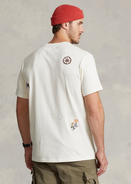 nevis Mænd Ralph Lauren polo bear jersey t-shirt med rund hals Z426B1462