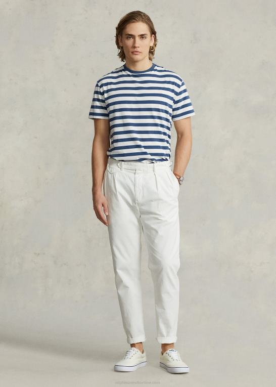 nevis/clancy blå Mænd Ralph Lauren klassisk pasform stribet jersey t-shirt Z426B389