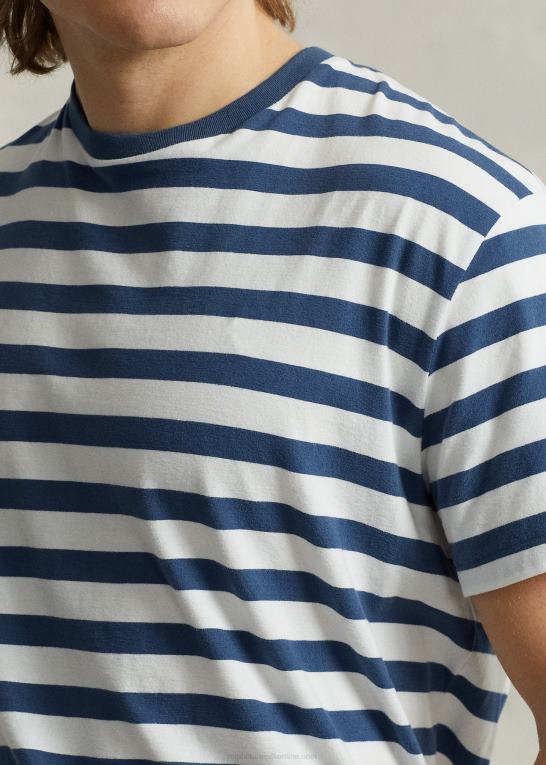nevis/clancy blå Mænd Ralph Lauren klassisk pasform stribet jersey t-shirt Z426B389