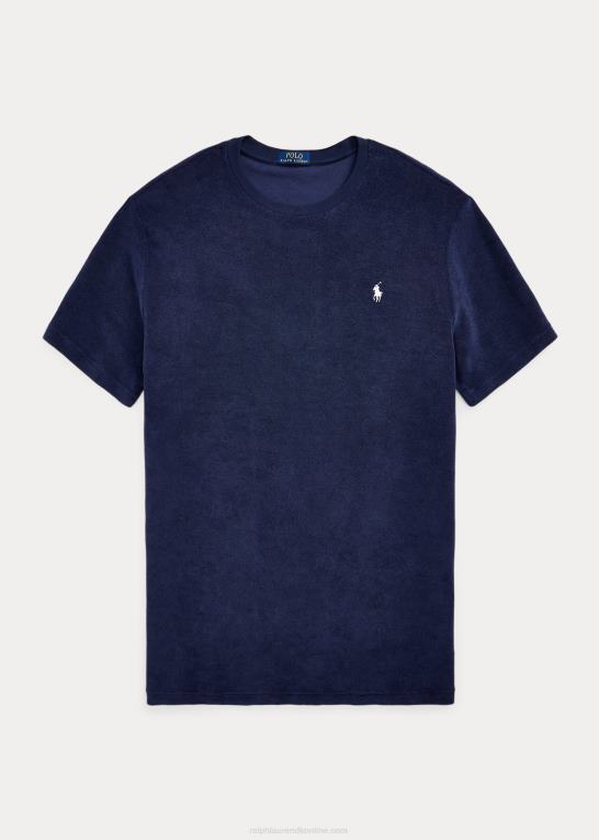 newport flåde Mænd Ralph Lauren frotté t-shirt med rund hals Z426B1410