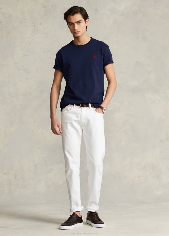 newport flåde Mænd Ralph Lauren klassisk pasform tungvægts jersey t-shirt Z426B236