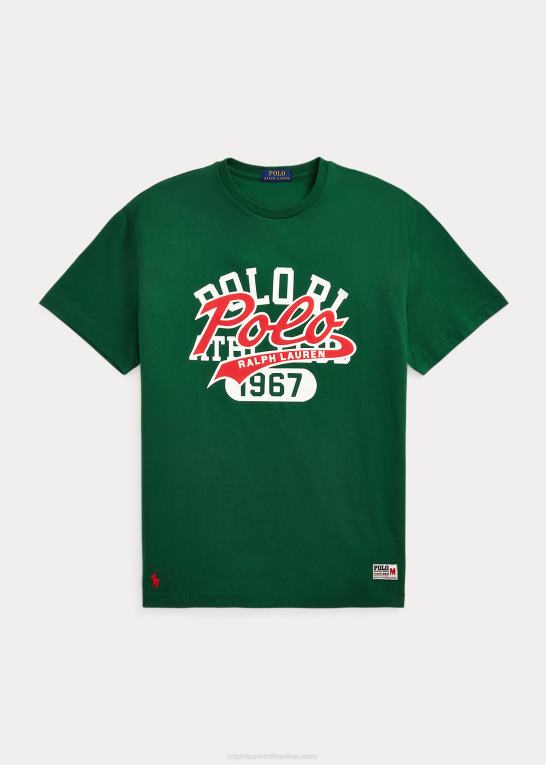 ny skov Mænd Ralph Lauren klassisk pasform stablet-logo jersey t-shirt Z426B335
