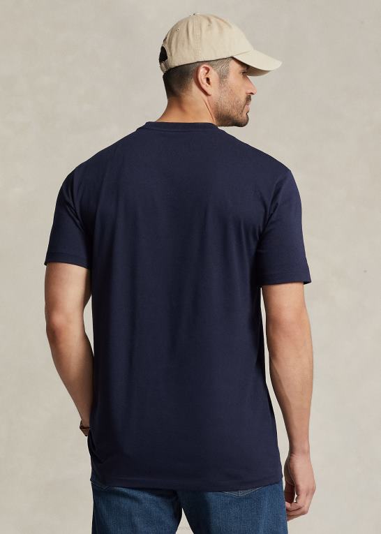 nyt blæk Mænd Ralph Lauren jersey lomme t-shirt Z426B1853