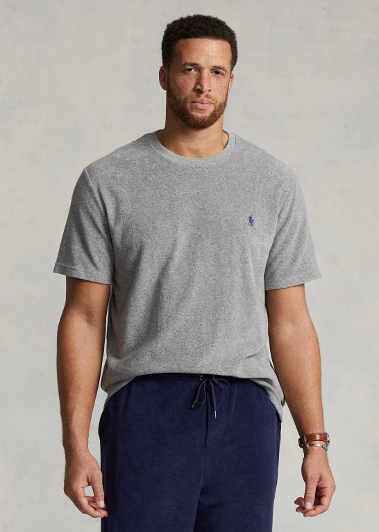 og over lyng Mænd Ralph Lauren frotté t-shirt med rund hals Z426B1409