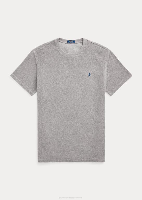 og over lyng Mænd Ralph Lauren frotté t-shirt med rund hals Z426B1409