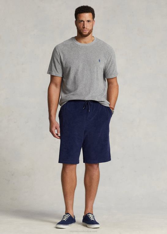 og over lyng Mænd Ralph Lauren frotté t-shirt med rund hals Z426B1409