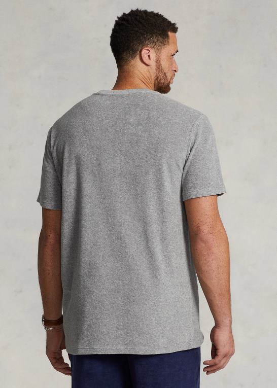 og over lyng Mænd Ralph Lauren frotté t-shirt med rund hals Z426B1409