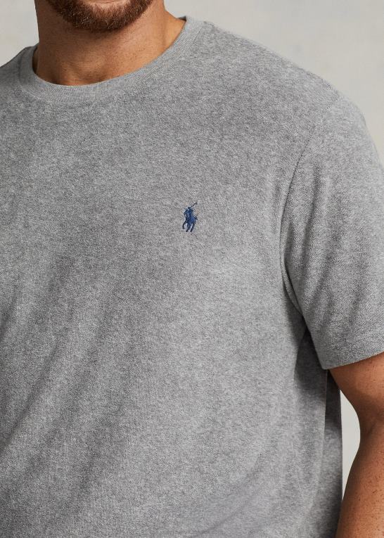 og over lyng Mænd Ralph Lauren frotté t-shirt med rund hals Z426B1409