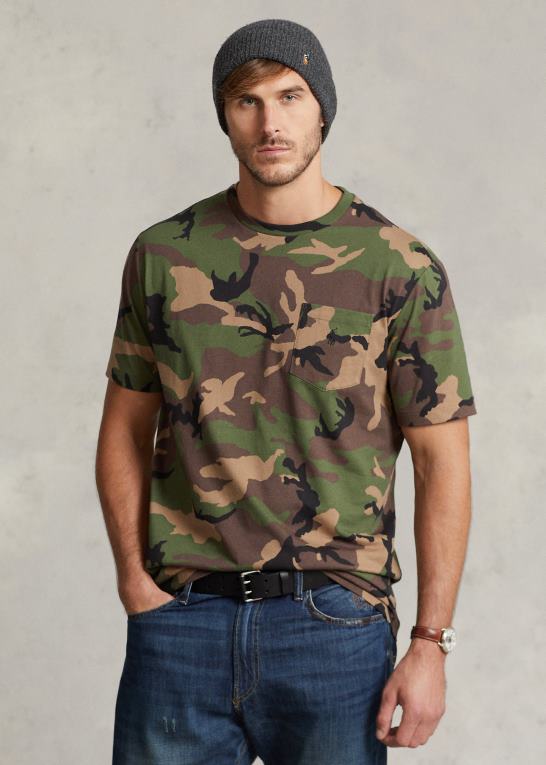 overskydende camo Mænd Ralph Lauren lomme t-shirt Z426B1408