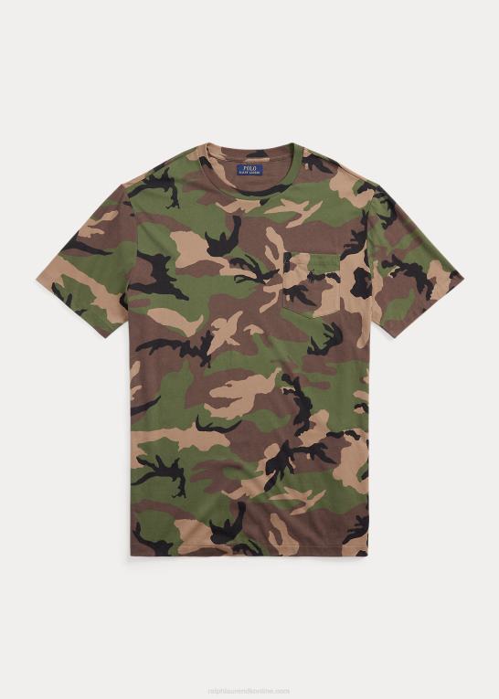overskydende camo Mænd Ralph Lauren lomme t-shirt Z426B1408