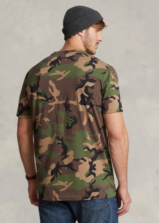 overskydende camo Mænd Ralph Lauren lomme t-shirt Z426B1408