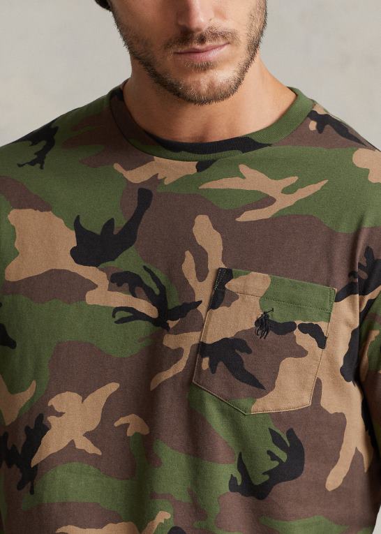 overskydende camo Mænd Ralph Lauren lomme t-shirt Z426B1408