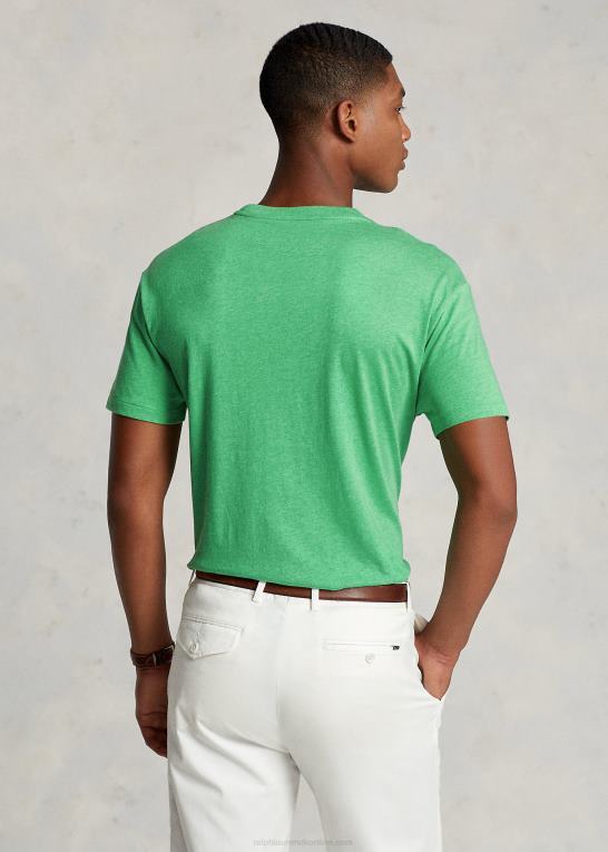 palmegrøn lyng Mænd Ralph Lauren jersey lomme t-shirt - alle passer Z426B242