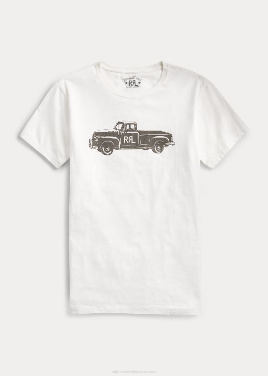 papir hvidt Mænd Ralph Lauren rrl truck jersey t-shirt Z426B1687